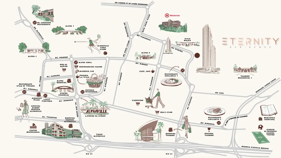 Mapa de Alphaville